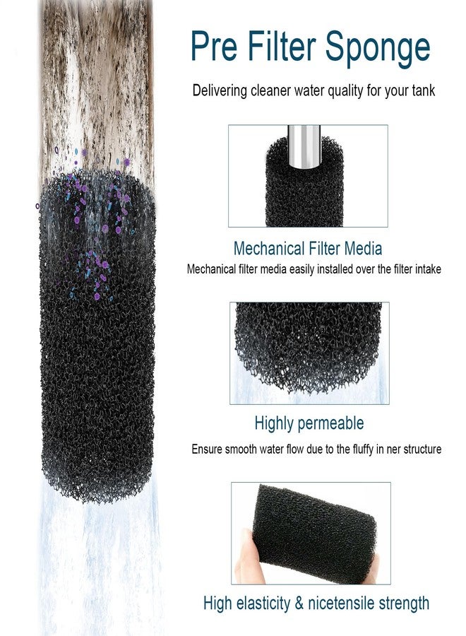 HCLSY 6 Pack Pre Filter Sponge, Aquarium Pre Filters Intake Sponge Replacement for Fluval AC20/AC30/AC50 Power Filter, Intake Strainer Sponge Use in Freshwater & Saltwater Aquariums - Image 3